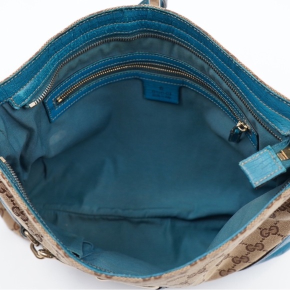 Gucci Blue Horse bit  crossbody bag - Picture 4 of 15